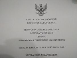 Sidang Perdes Pemanfaatan Tanah Kas Desa Nglanggeran