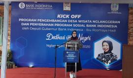 Program Pengembangan Desa Wisata Nglanggeran dan Penyerahan Program Sosial dari Bank Indonesia